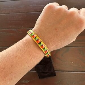 Hermes Multicolor Geometric Bracelet